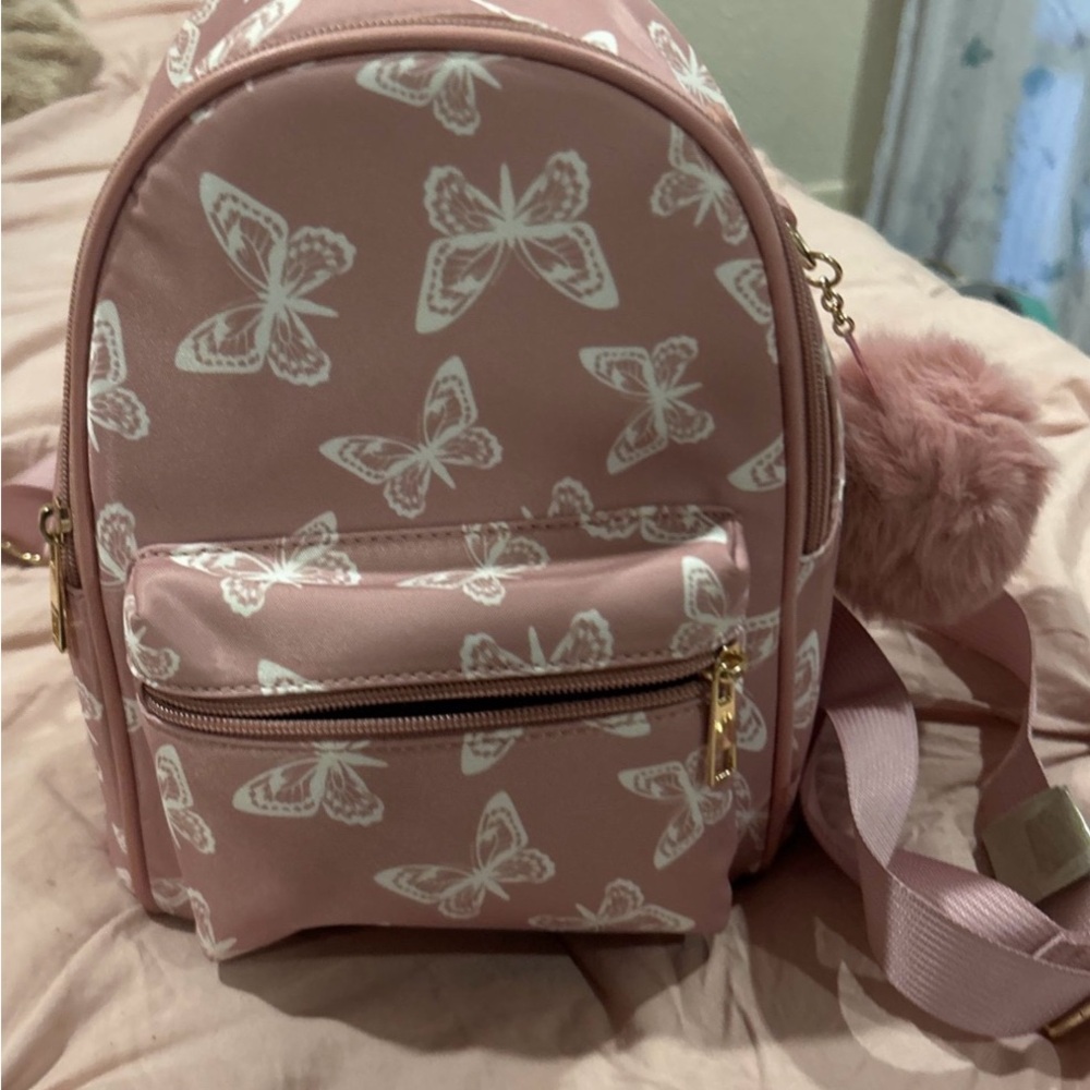 Pink butterfly backpack - Picture 2 of 2